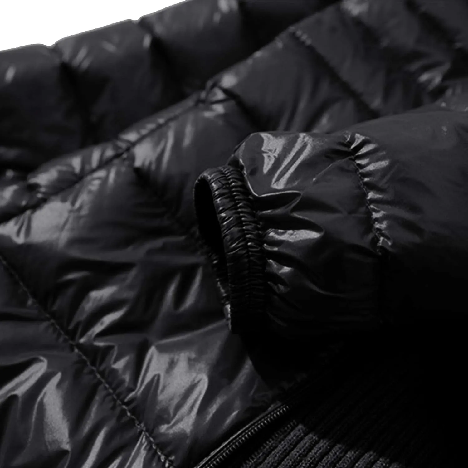 2024 Women's Packable Long Hooded Puffer Jackets Full-Zip Down Coats Insulated Quilted Warm Lightweight Winter Outwear