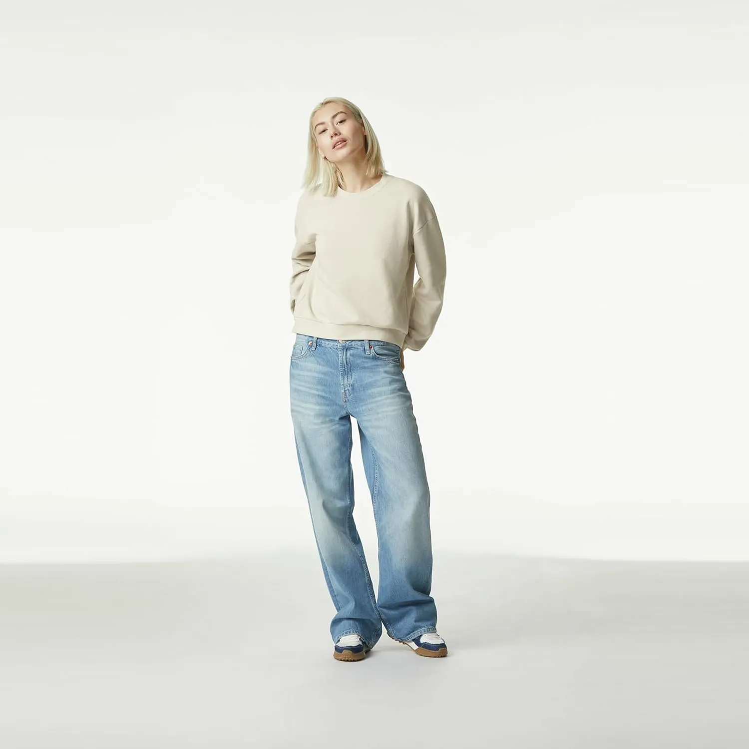 American Apparel Women's ReFlex Fleece Crewneck Sweatshirt, GRF494AA