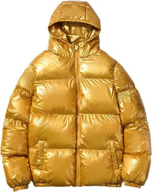 BIFUTON Puffer Jacket Hoodies for Men Zip Up Cotton Down Outwears Lightweight Down Jackets Mens Winter Coats with Pockets