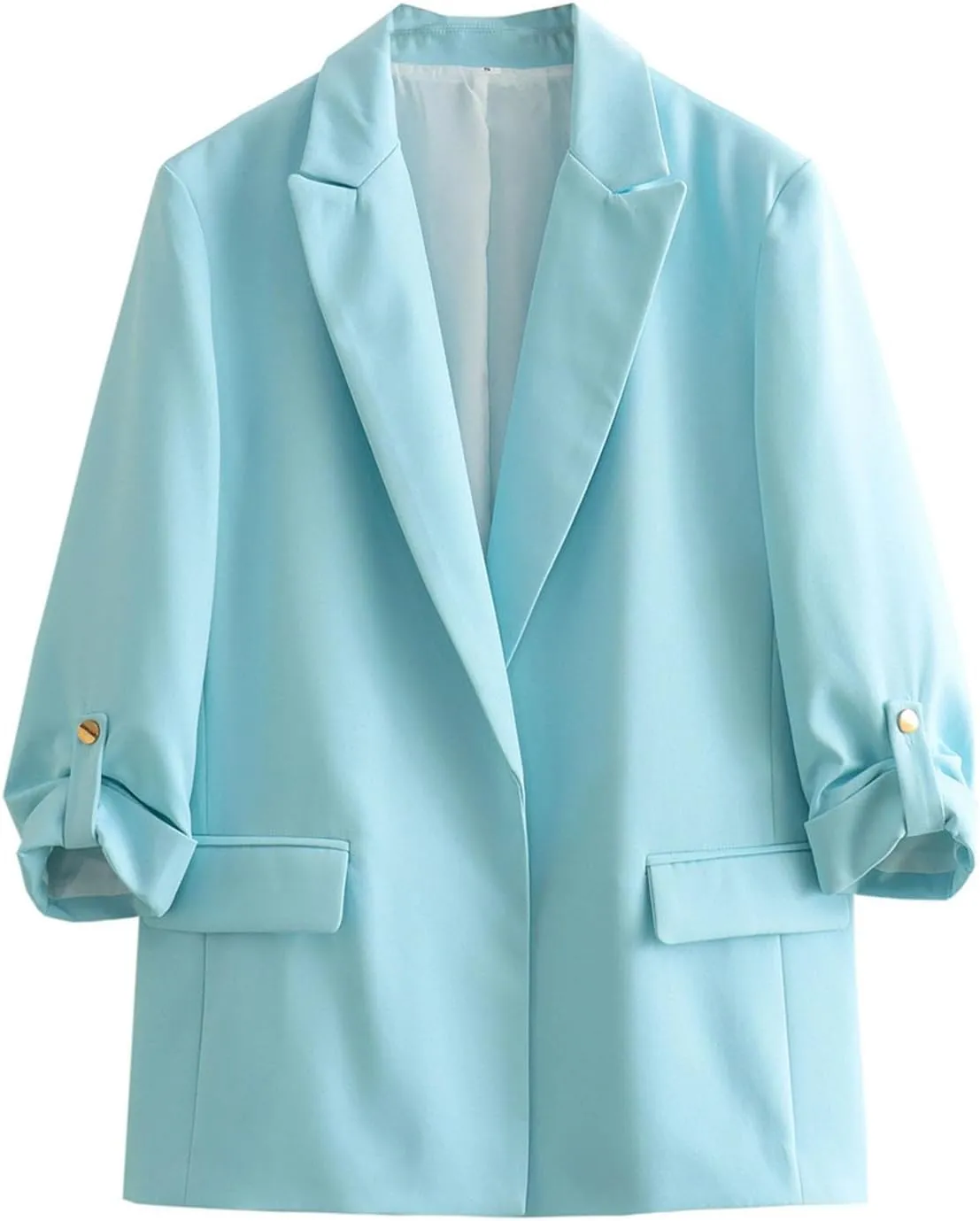 Blazer for Women Business Suit Jacket Casual Blazers Rolled Long Sleeve Work Office Blazers Fall Fashion 2024