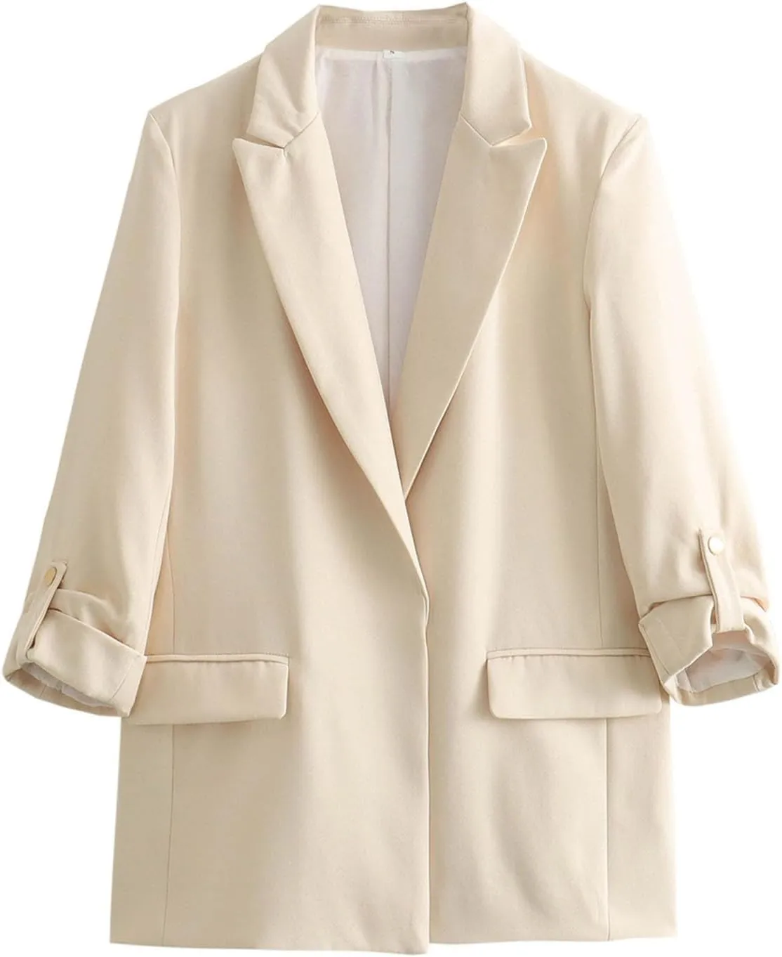 Blazer for Women Business Suit Jacket Casual Blazers Rolled Long Sleeve Work Office Blazers Fall Fashion 2024