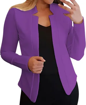 Blazer Jackets for Women,Elegant Floral Jacquard Peplum Office Suit Jacket with Double Blazer Dress for Women