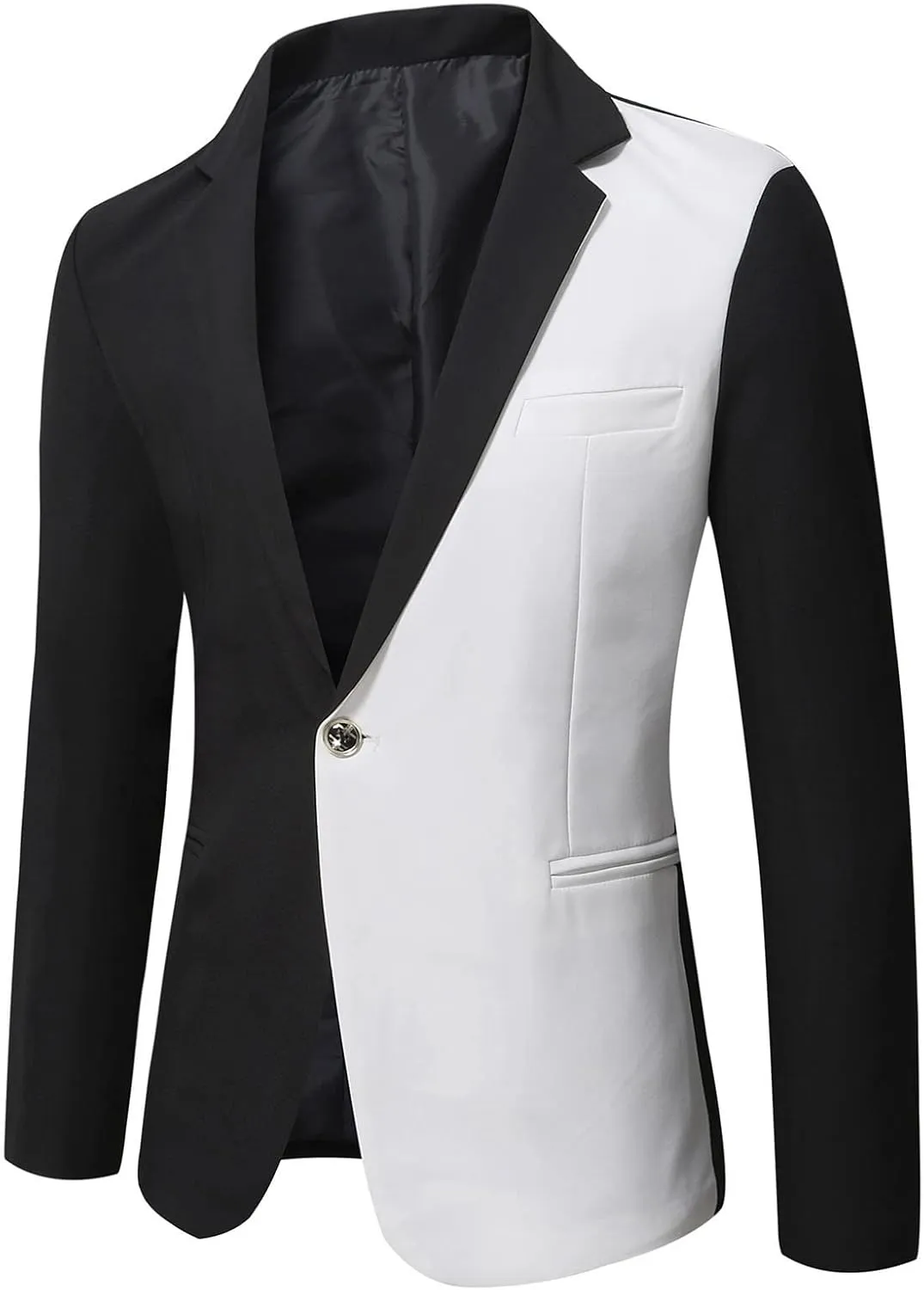 Blazers for Men Suit Casual Single-breasted Buckle Men's Fashion Lapels Jacket Printed Men's Coats Tuxedo Jacket