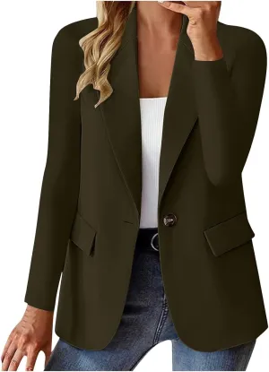 Blazers for Women 2025 Trendy Business Casual Jackets Open Front Cardigan Work Suit Summer Fashion Blazers