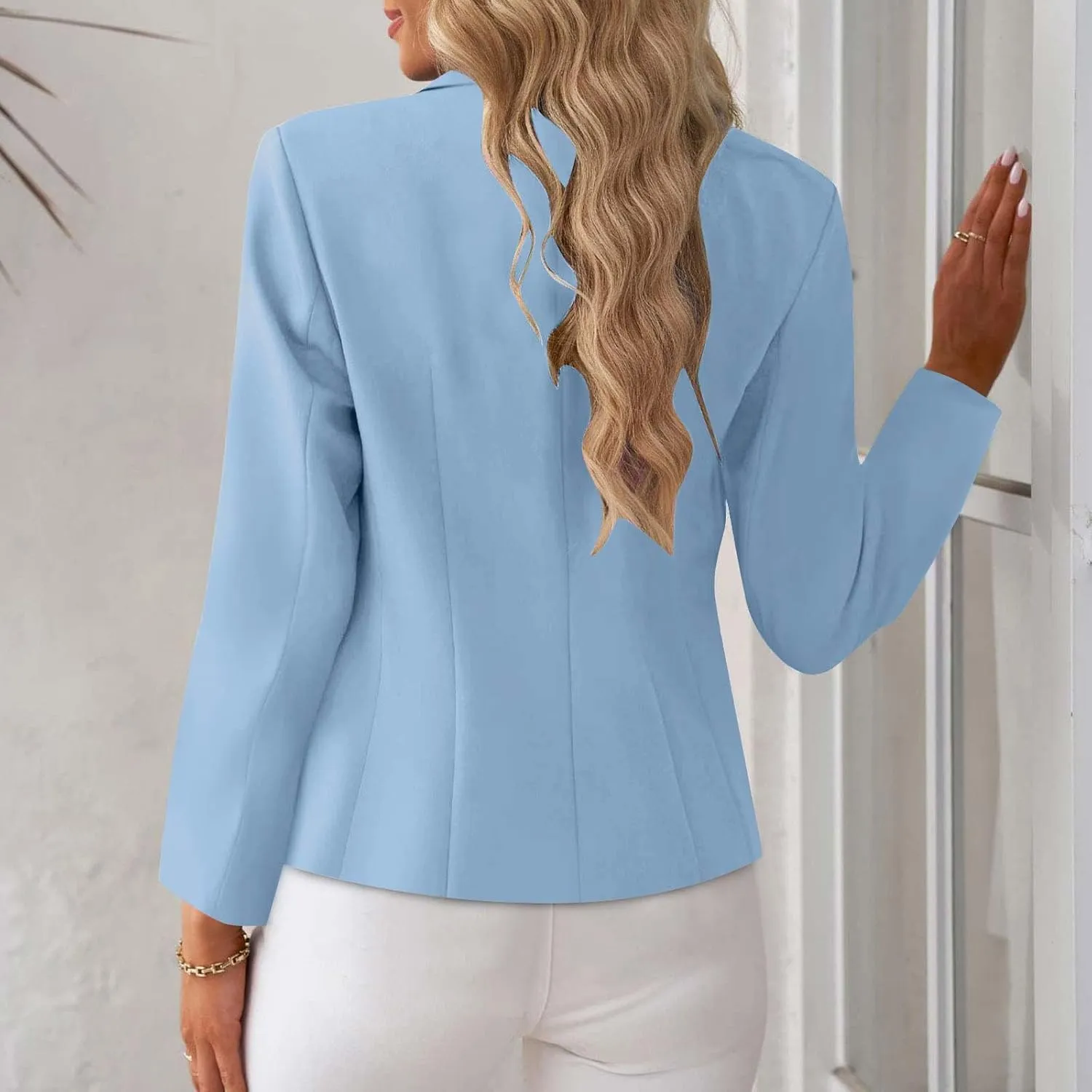 Blazers for Women Business Casual Long Sleeve Open Front Blazer Casual Dressy Blazer Work Office Blazer Jacket