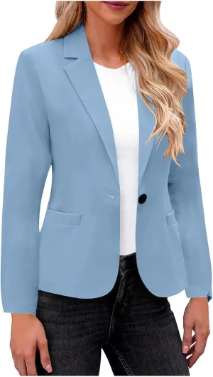Blazers for Women Business Casual Long Sleeve Open Front Blazer Casual Dressy Blazer Work Office Blazer Jacket