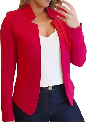 Blazers for Women Business Casual Long Sleeve Open Front Blazer Work Blazers for Office Casual Fall Cardigan Blazer