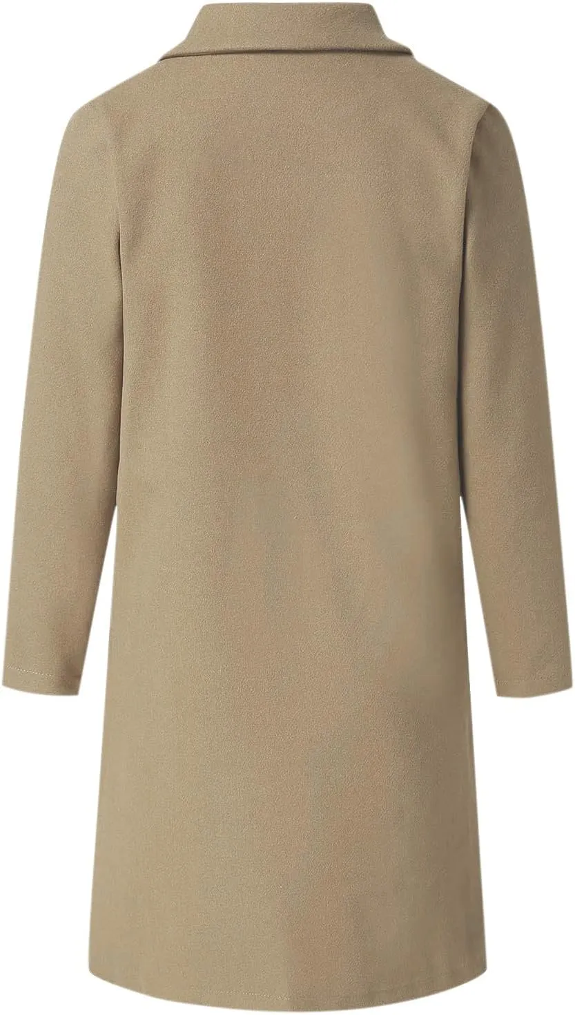 Blazers for Women Fall Fashion Single Breasted Overcoat Jacket Long Sleeve Open Front Cardigans Work Suit 2024 Blazer