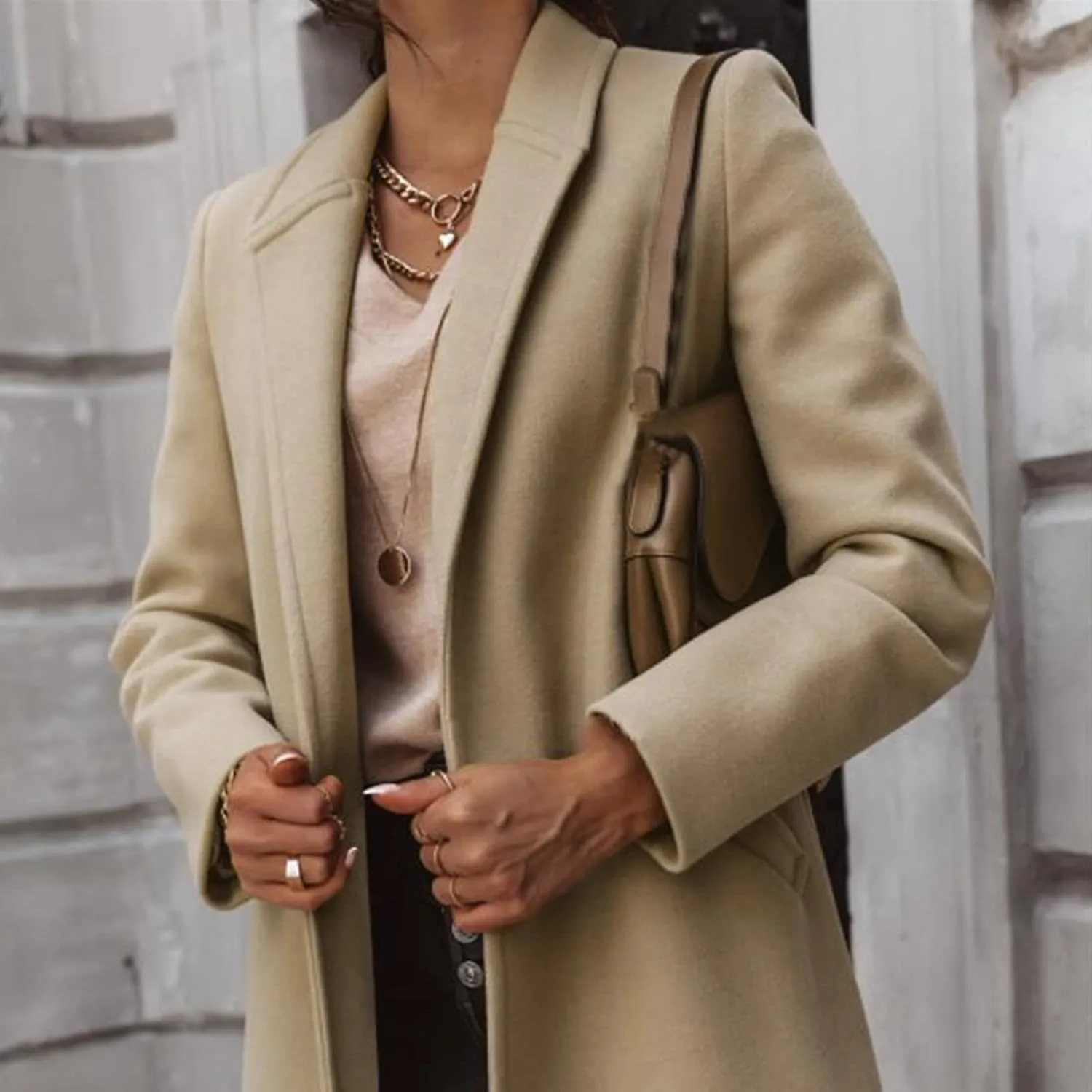 Blazers for Women Fall Fashion Single Breasted Overcoat Jacket Long Sleeve Open Front Cardigans Work Suit 2024 Blazer
