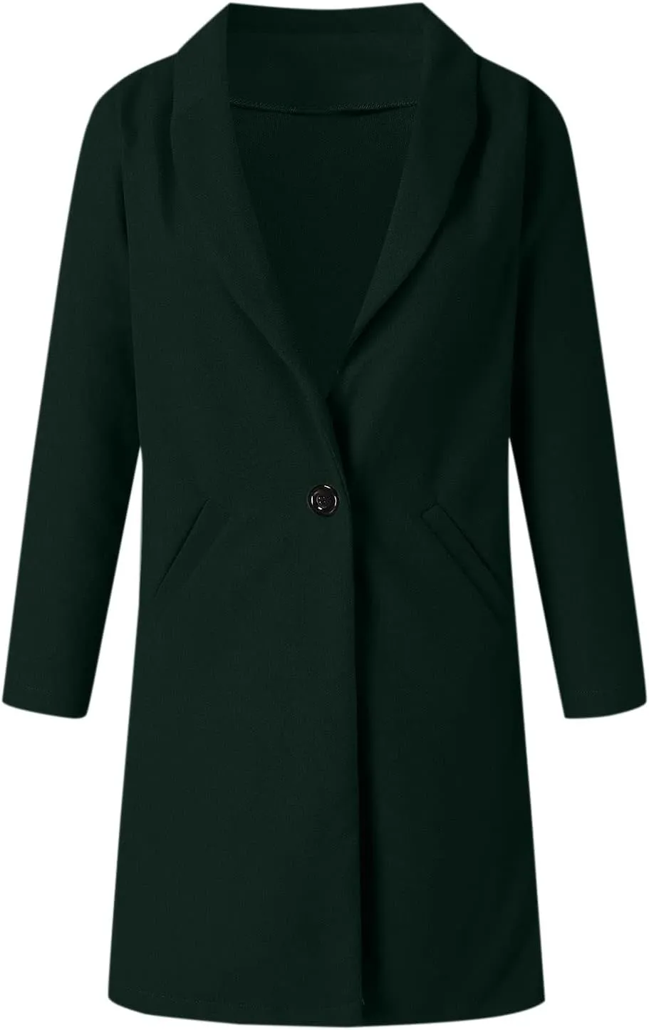 Blazers for Women Fall Fashion Single Breasted Overcoat Jacket Long Sleeve Open Front Cardigans Work Suit 2024 Blazer