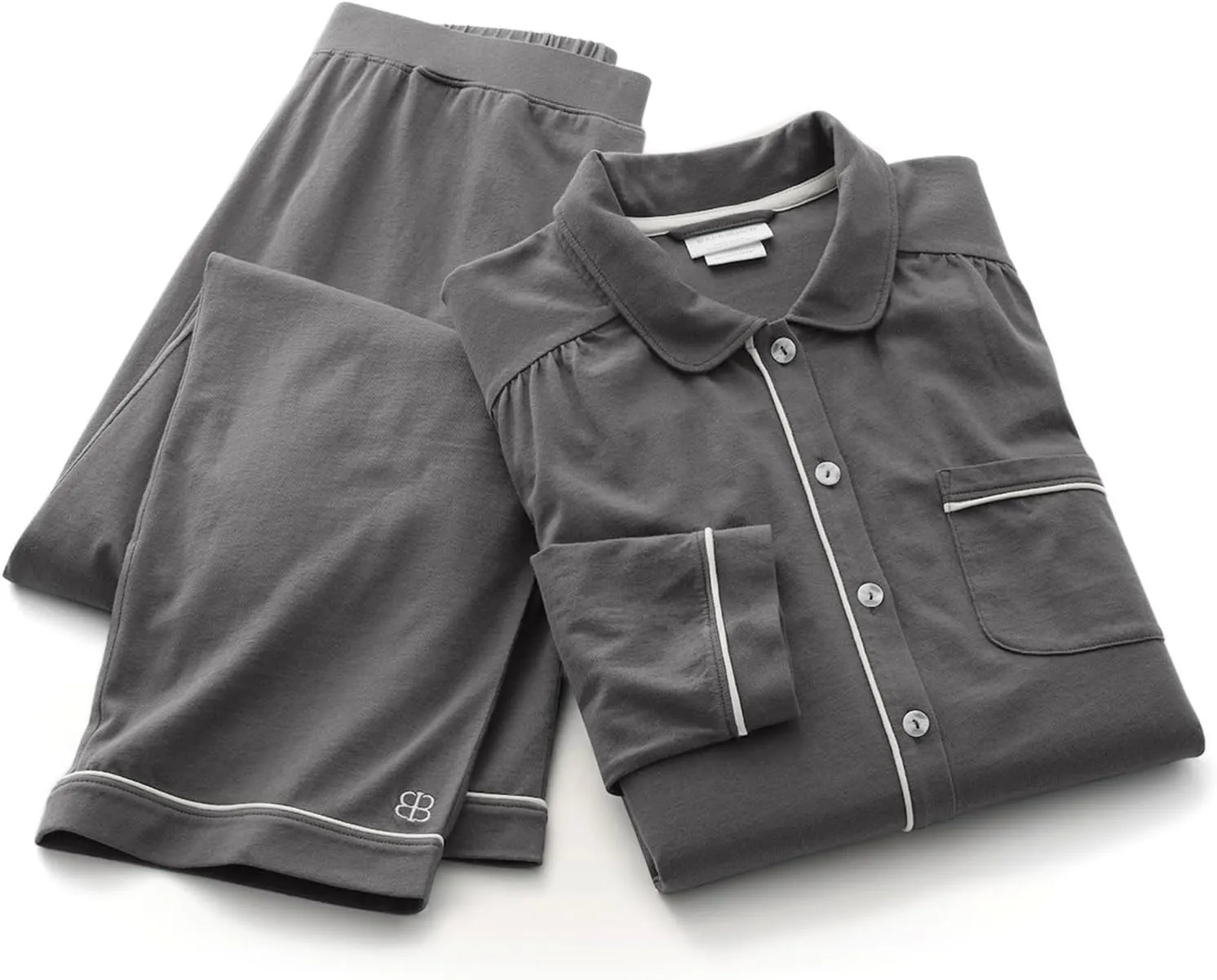 BOLL & BRANCH Women's Soft Knit Short Sleeve & Pants Pajama Set