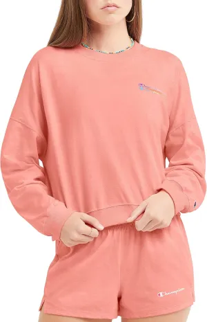 Champion Sweatshirt, Midweight Tee Shirt Hoodie for Women, Graphic