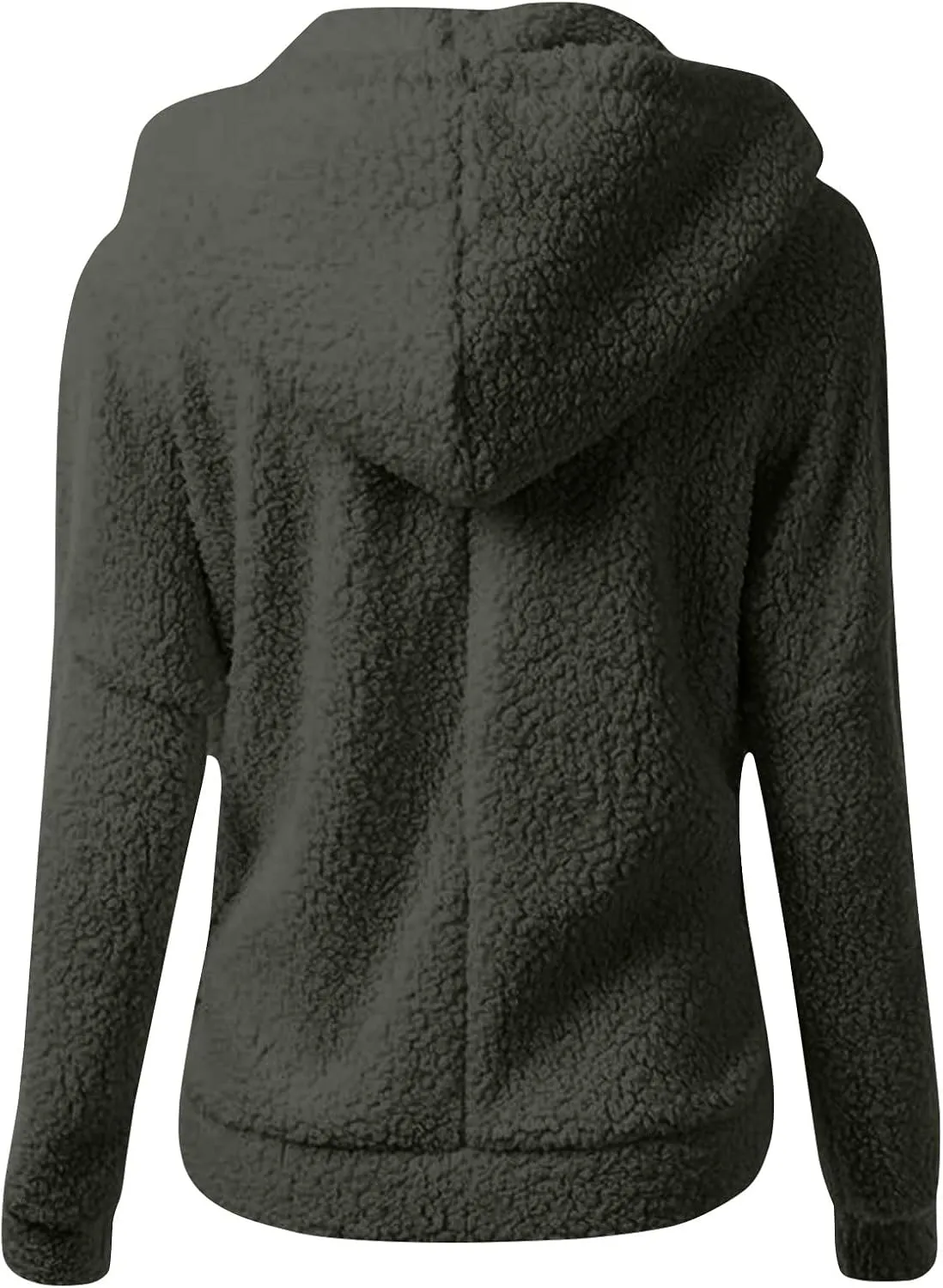 ChicCrate Women's Classic-Fit Soft Fleece Jacket Lightweight Coat Casual Zip Up Sherpa Lined Hoodie Sweatshirt Cozy Outerwear