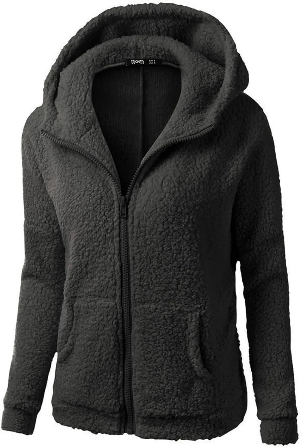 ChicCrate Women's Classic-Fit Soft Fleece Jacket Lightweight Coat Casual Zip Up Sherpa Lined Hoodie Sweatshirt Cozy Outerwear