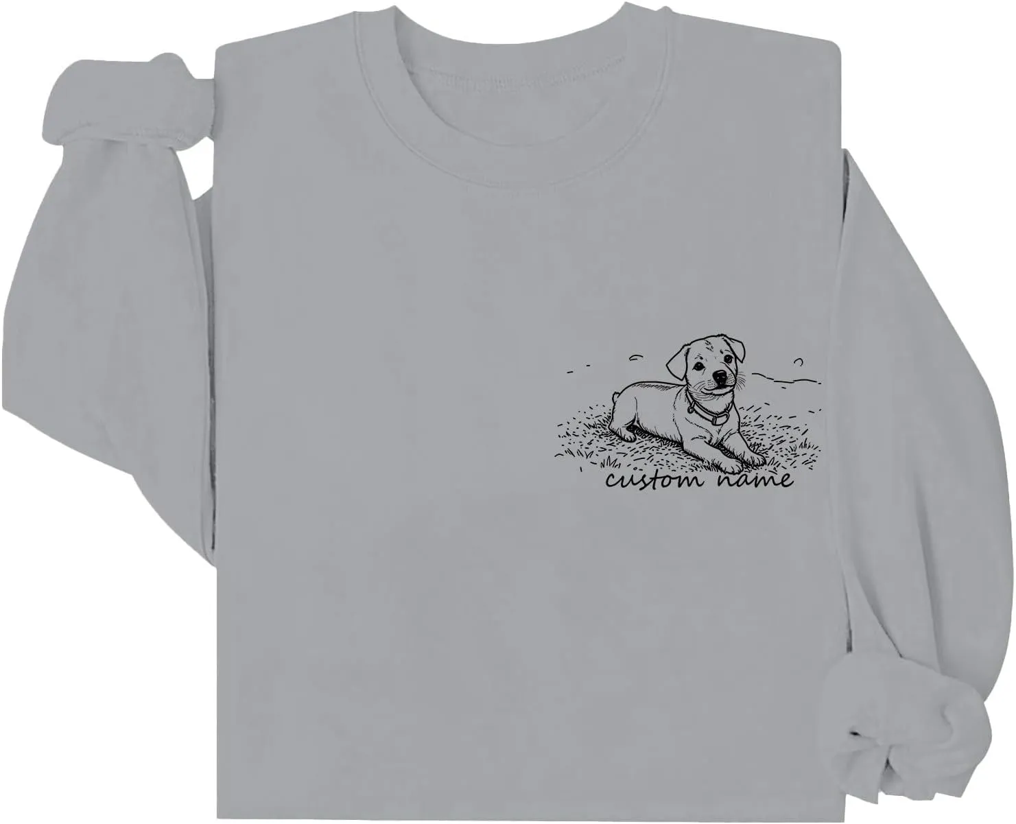 Custom Dog Mom Sweatshirt Women Personalized Pet Portrait Sweatshirts Design Your Own Casual Crewneck Pullover Tops