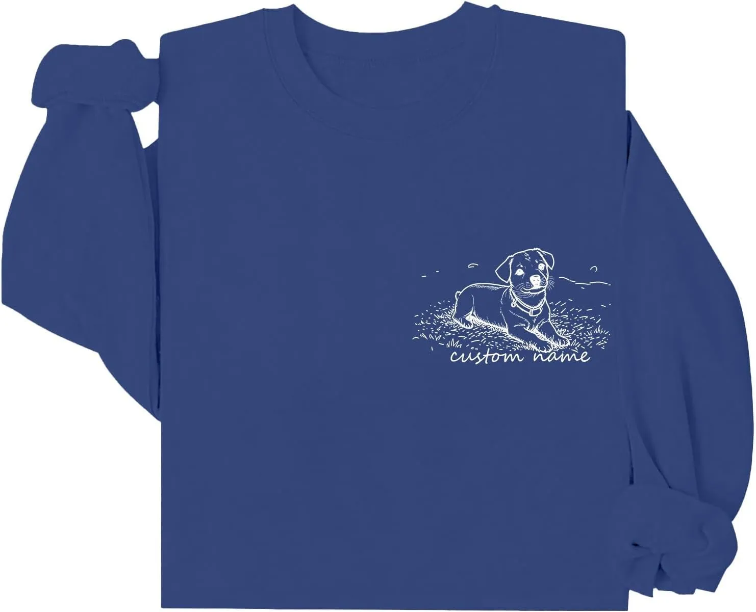 Custom Dog Mom Sweatshirt Women Personalized Pet Portrait Sweatshirts Design Your Own Casual Crewneck Pullover Tops