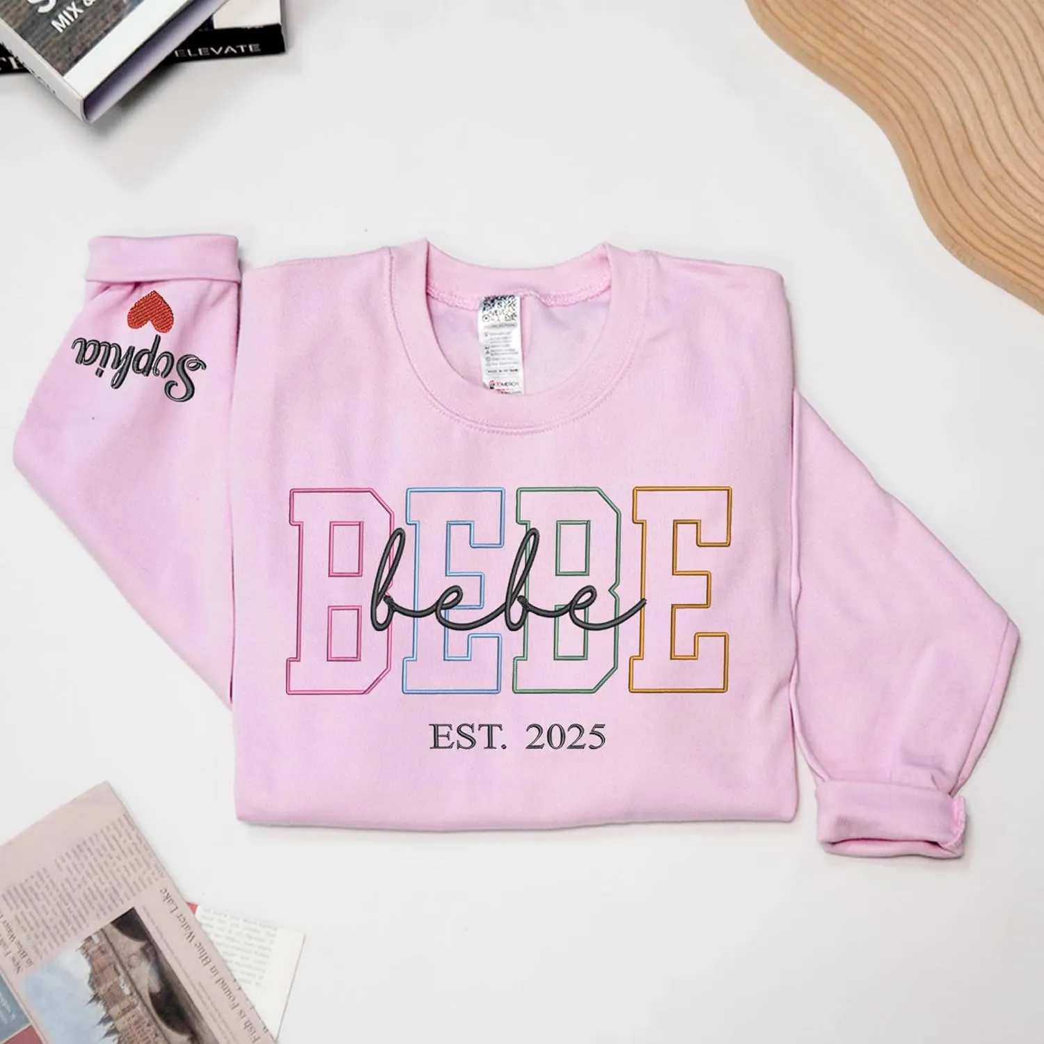 Custom Embroidered Grandma Sweatshirt, Embroidered Hoodies, Personalized Sweatshirt, Nana, Auntie, Mimi Gifts