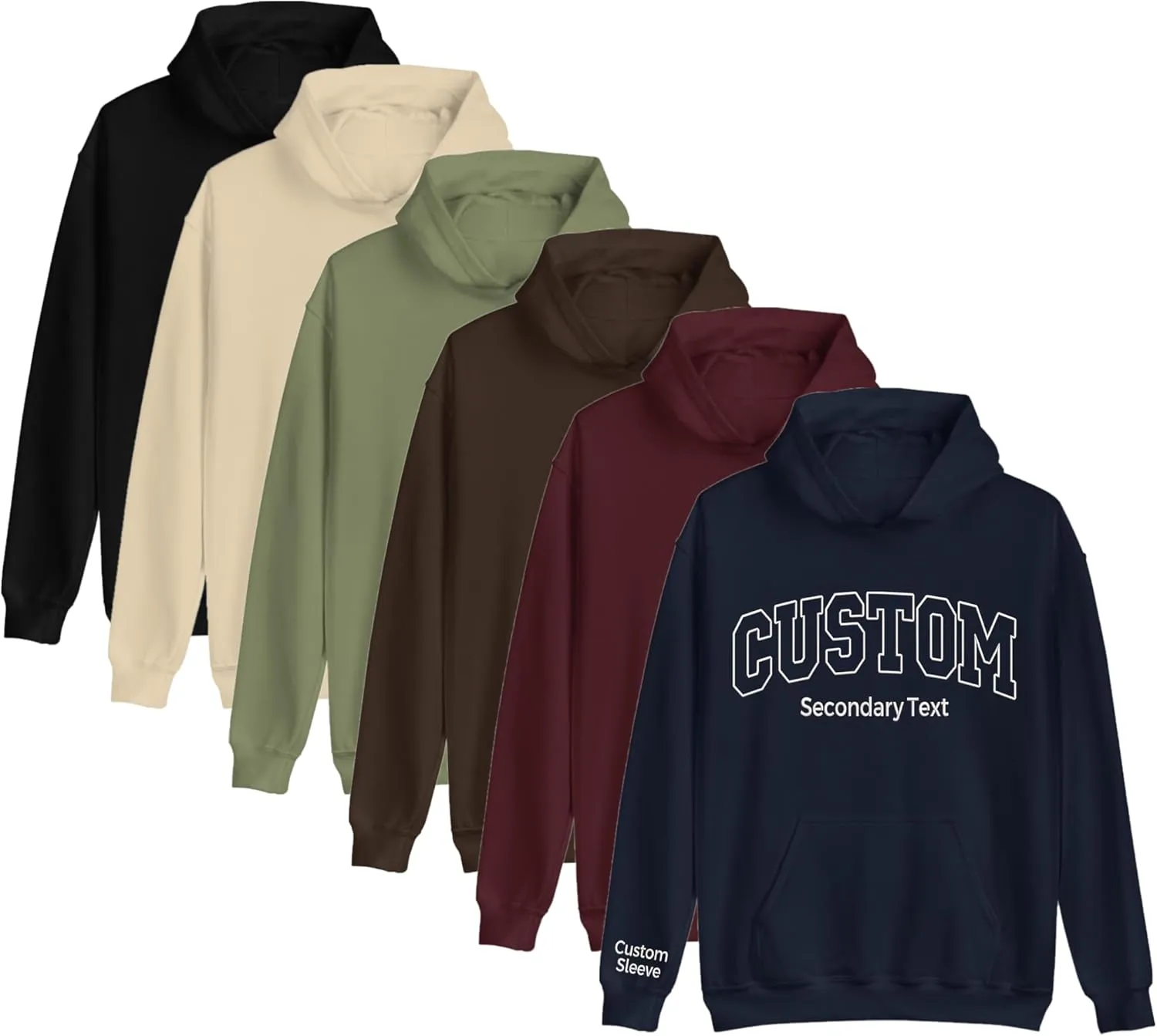 Custom Embroidered Hoodie Design Your Own, Customized Crewneck Sweatshirt, Personalized Hoodie For Women Men, Add Your Own Custom Text, Valentine Hoodie Gifts for Him Her, Mothers Day, Christmas A