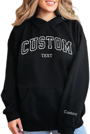 Custom Embroidered Hoodie For Women Men, Custom Hoodie Design Your Own, Embroidered Hoodie For Women Men, Personalized Christmas Hoodies
