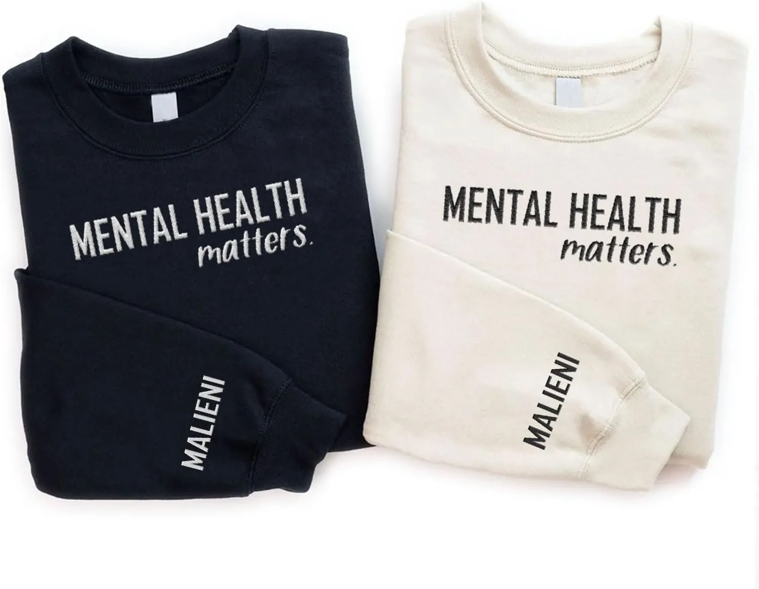 Custom Embroidered Mental Health Therapist Sweatshirt, Mental Health Sweater, Sensitive Sweatshirt, Anxious Hoodies