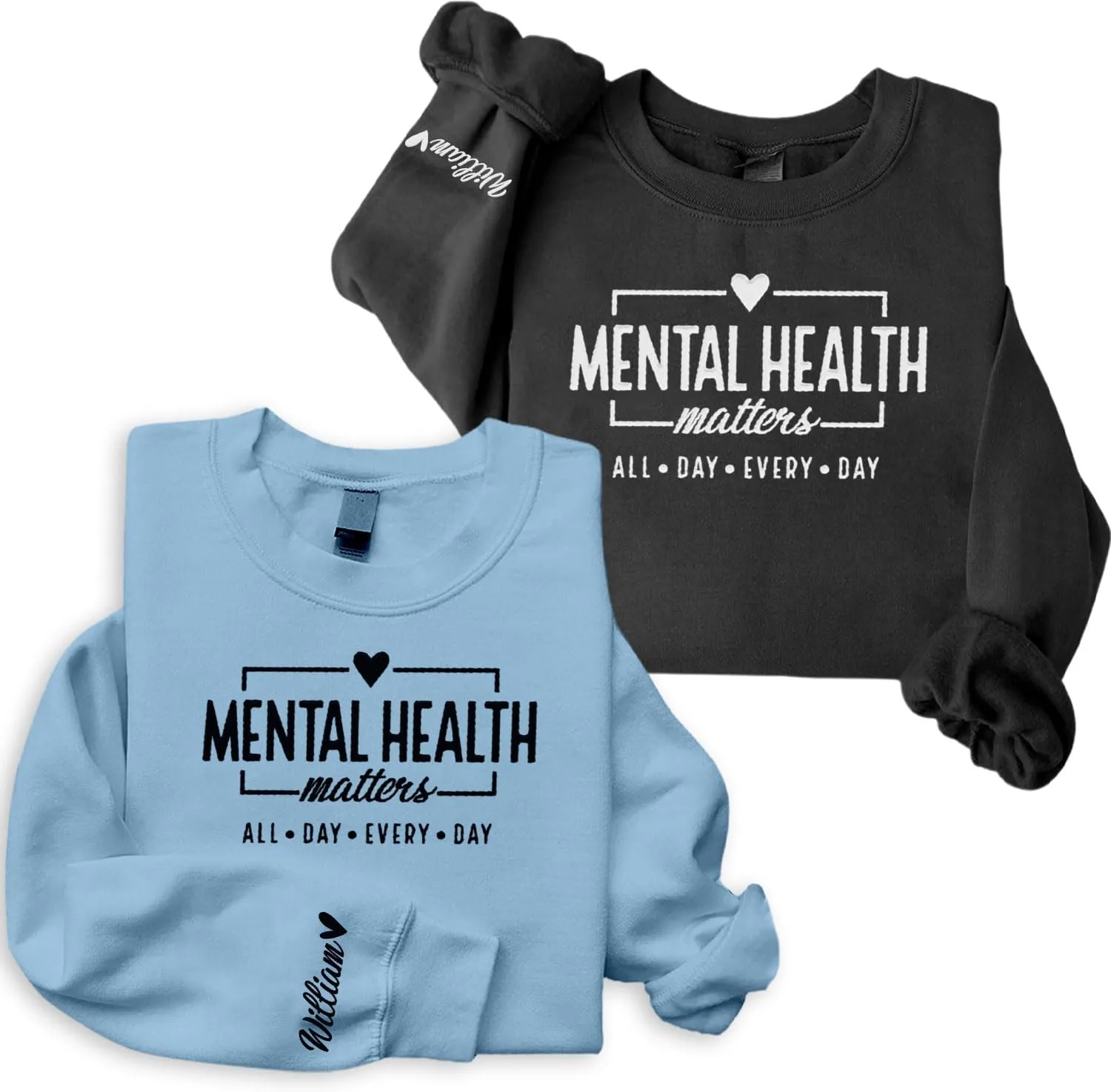 Custom Embroidered Mental Health Therapist Sweatshirt, Mental Health Sweater, Sensitive Sweatshirt, Anxious Hoodies