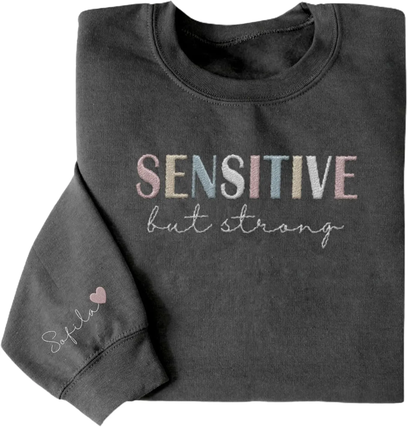 Custom Embroidered Mental Health Therapist Sweatshirt, Mental Health Sweater, Sensitive Sweatshirt, Anxious Hoodies