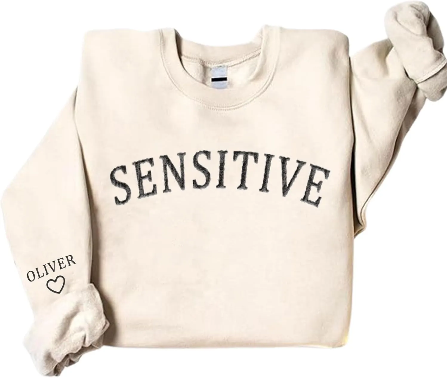 Custom Embroidered Mental Health Therapist Sweatshirt, Mental Health Sweater, Sensitive Sweatshirt, Anxious Hoodies