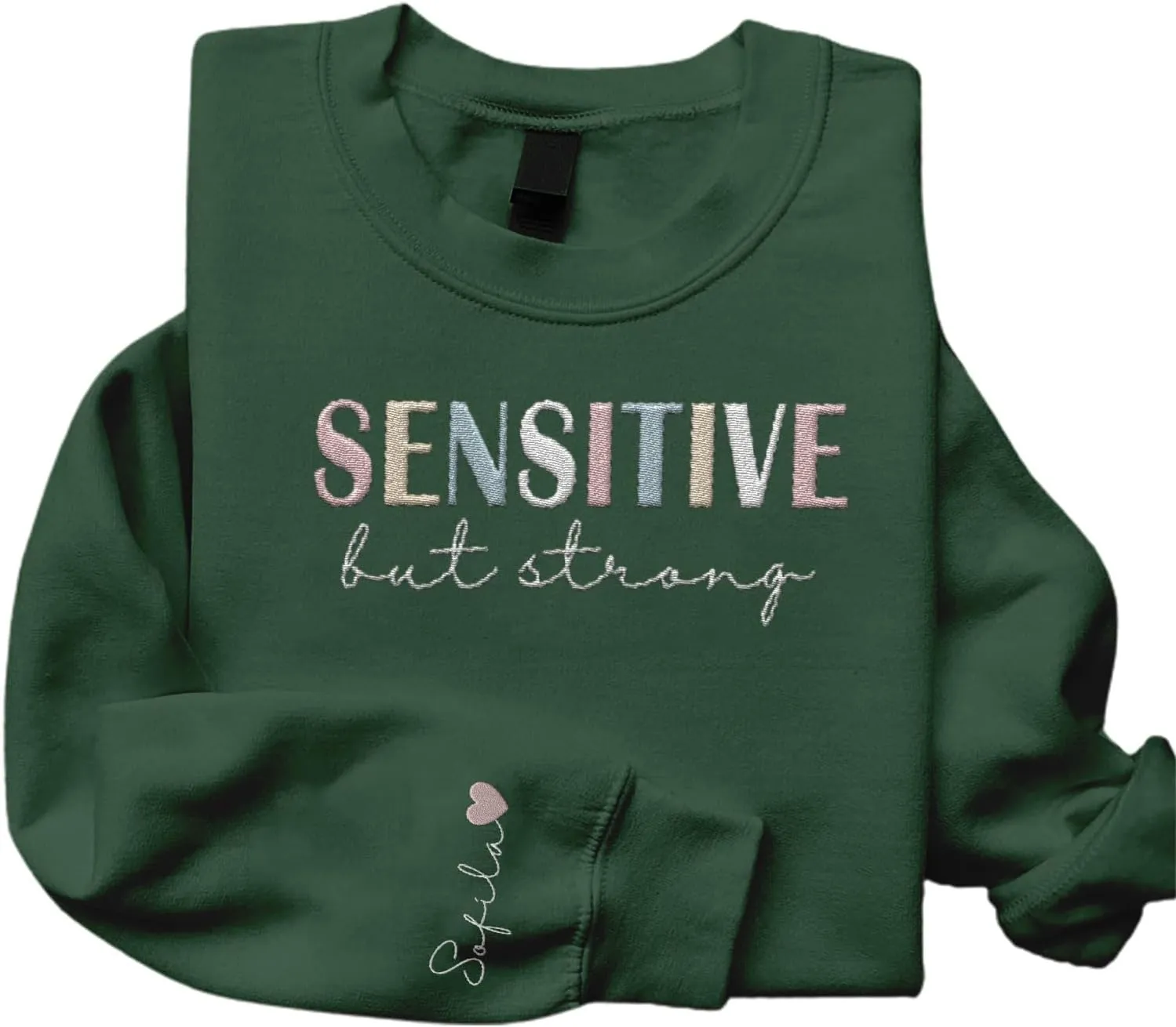 Custom Embroidered Mental Health Therapist Sweatshirt, Mental Health Sweater, Sensitive Sweatshirt, Anxious Hoodies