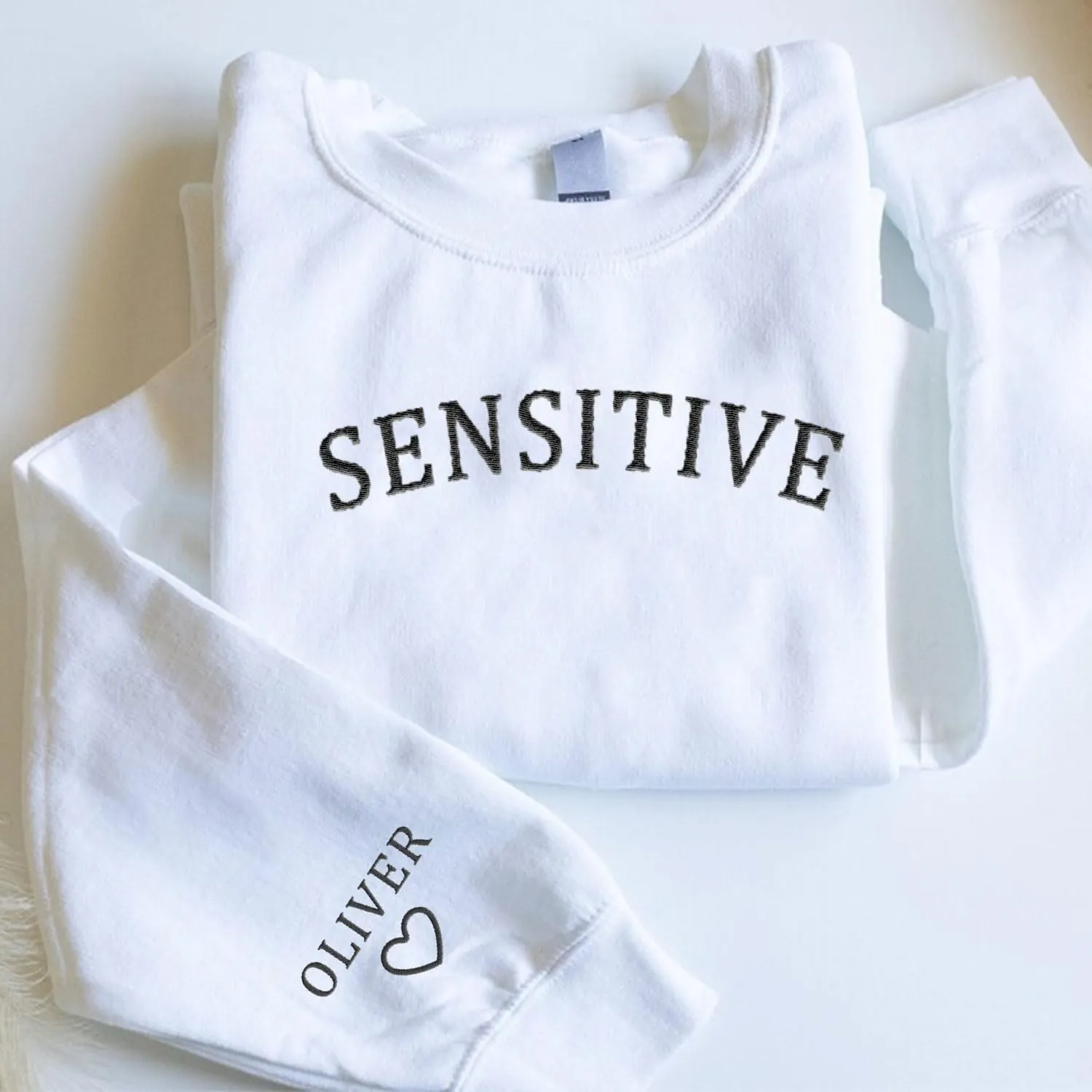 Custom Embroidered Mental Health Therapist Sweatshirt, Mental Health Sweater, Sensitive Sweatshirt, Anxious Hoodies