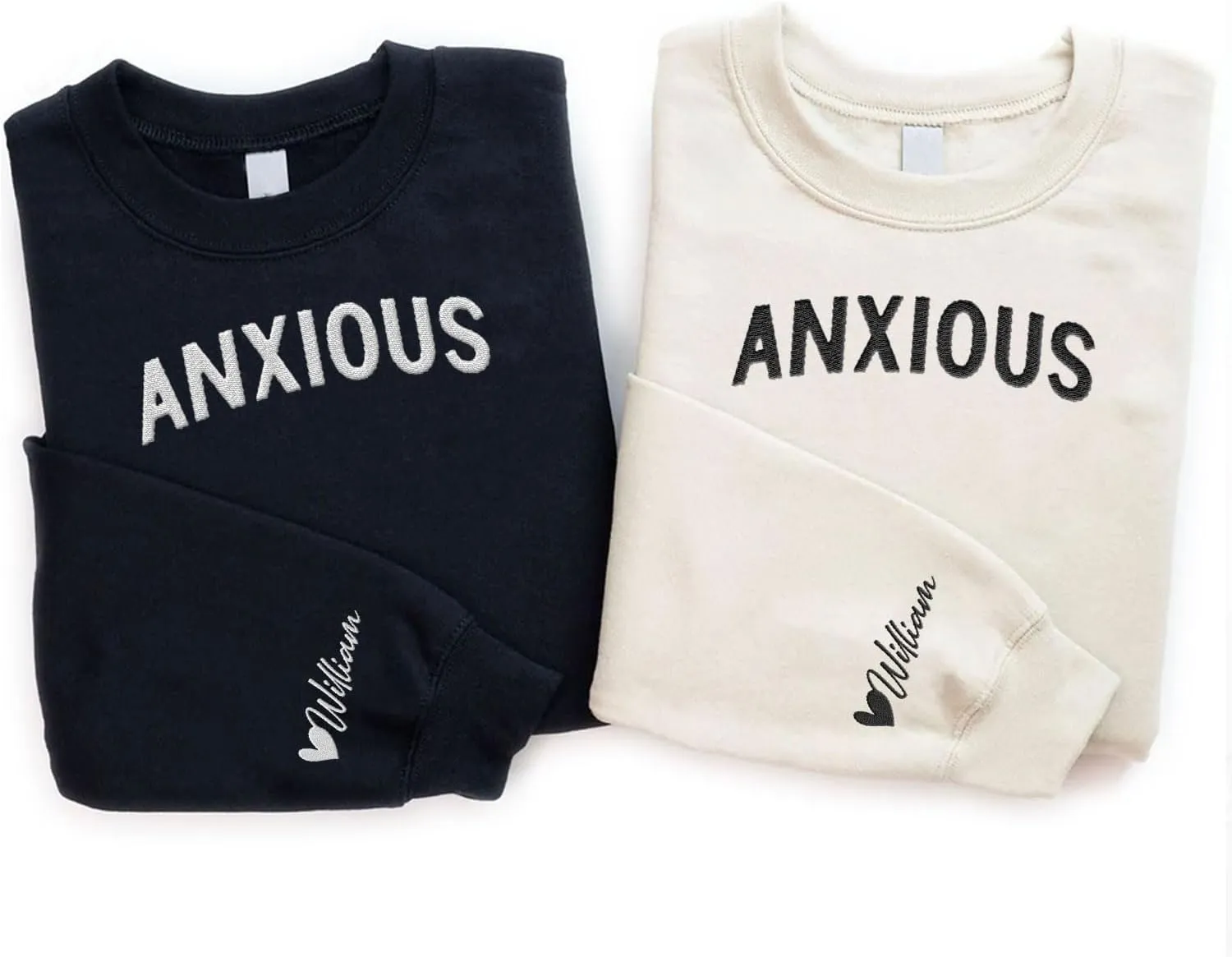 Custom Embroidered Mental Health Therapist Sweatshirt, Mental Health Sweater, Sensitive Sweatshirt, Anxious Hoodies