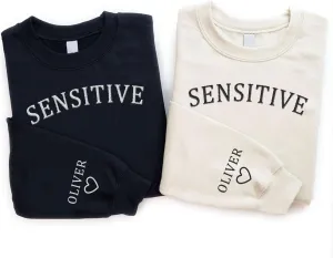 Custom Embroidered Mental Health Therapist Sweatshirt, Mental Health Sweater, Sensitive Sweatshirt, Anxious Hoodies