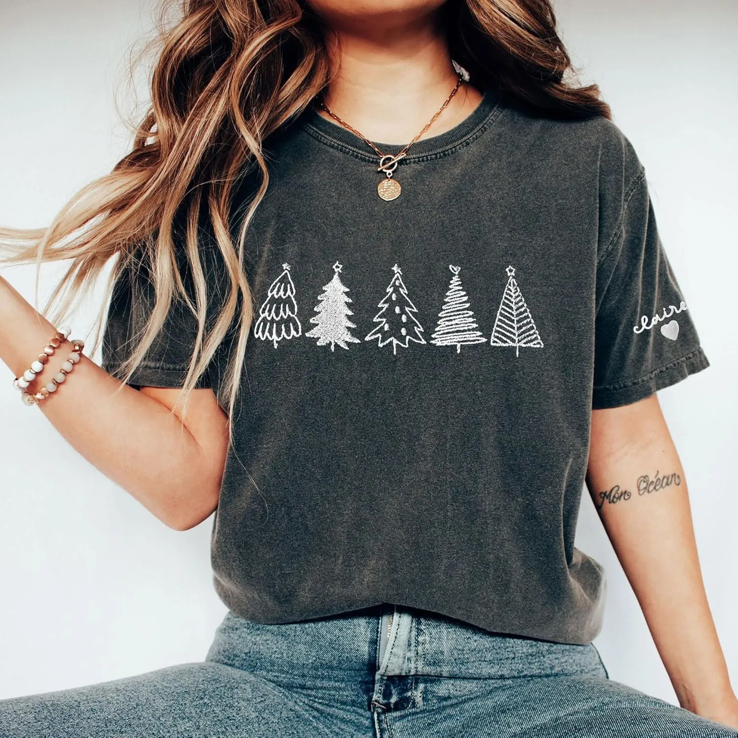 Custom Embroidered Sweatshirt - Christmas Hoodies, Gifts for Women, Men, Family, Holiday