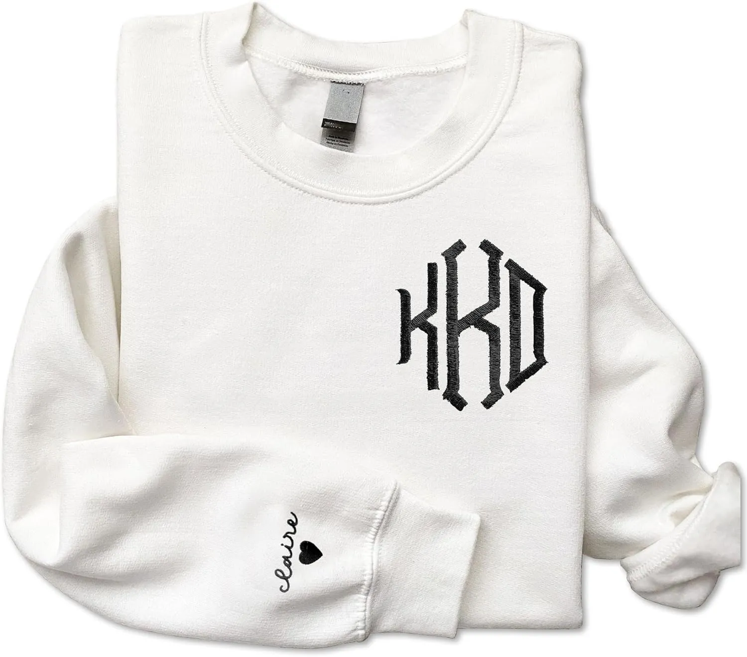 Custom Embroidered Sweatshirt - Matching Couples Hoodies, Gifts for Women, Mother's Day, Father's Day, Chrismas