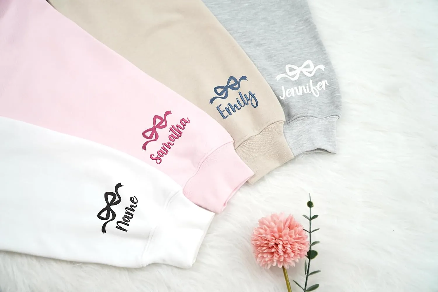 Embroidered Custom Text Shirt, Design On Your Own Sweatshirt, Personalized Embroidered Hoodies, Christmas Sweater