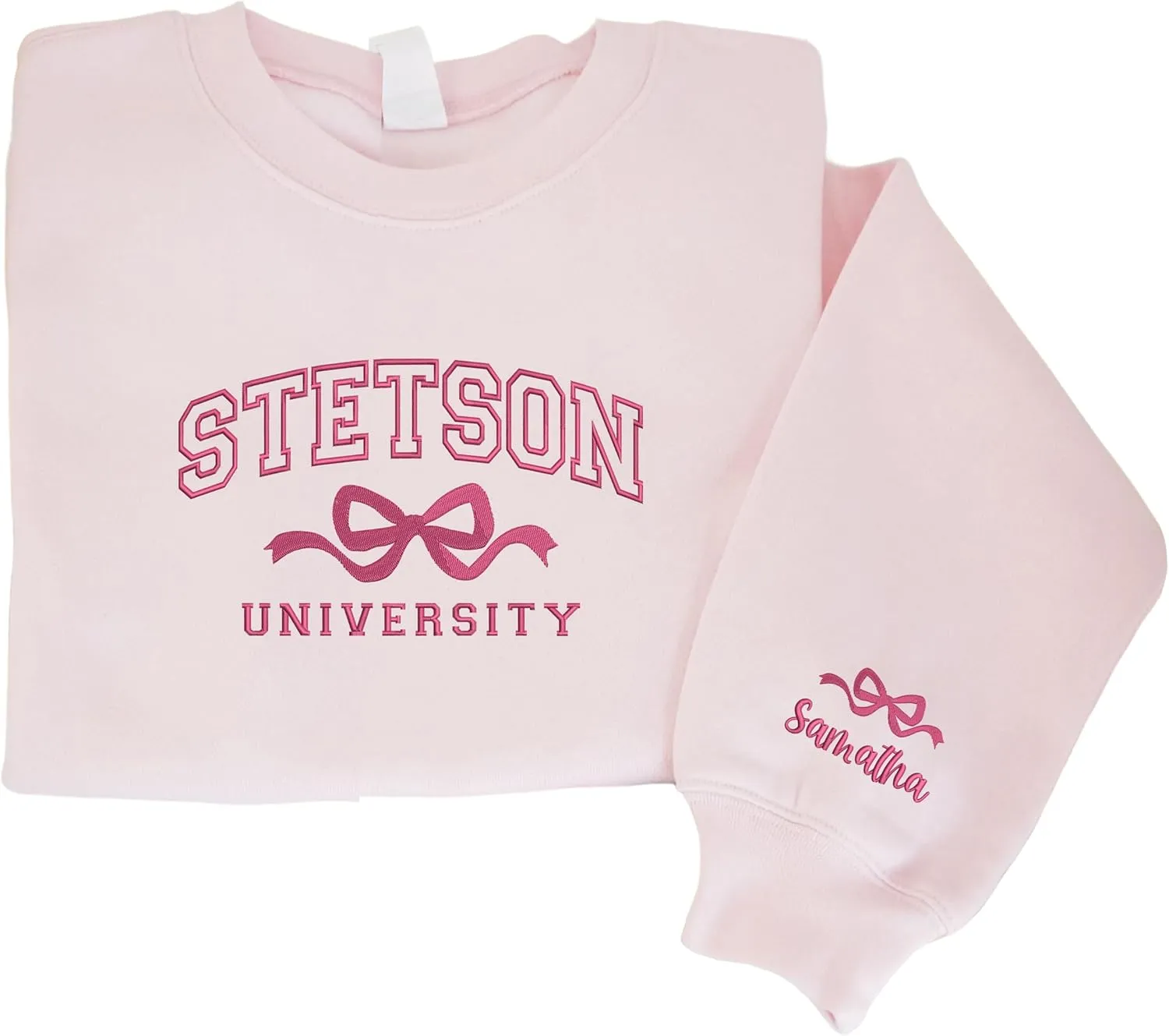 Embroidered Custom Text Shirt, Design On Your Own Sweatshirt, Personalized Embroidered Hoodies, Christmas Sweater