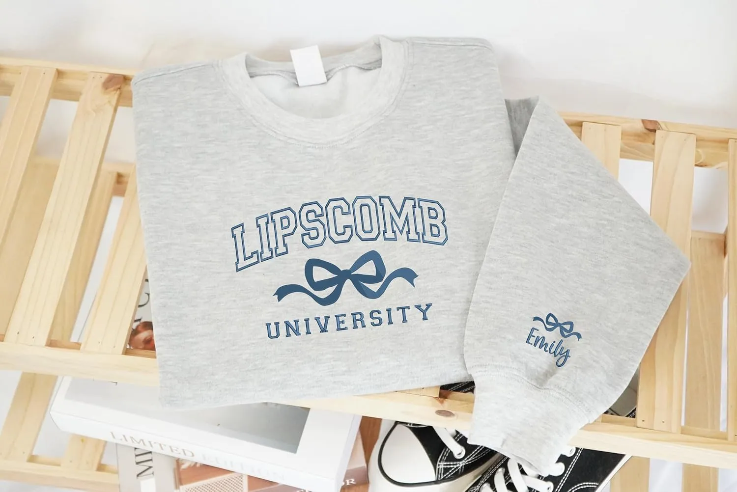 Embroidered Custom Text Shirt, Design On Your Own Sweatshirt, Personalized Embroidered Hoodies, Christmas Sweater