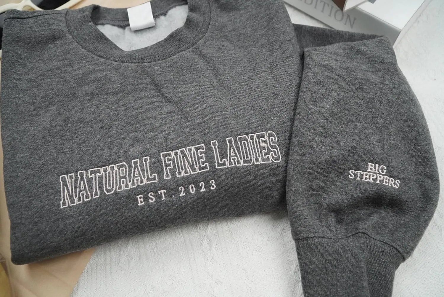 Embroidered Custom Text Shirt, Design On Your Own Sweatshirt, Personalized Embroidered Hoodies, Christmas Sweater