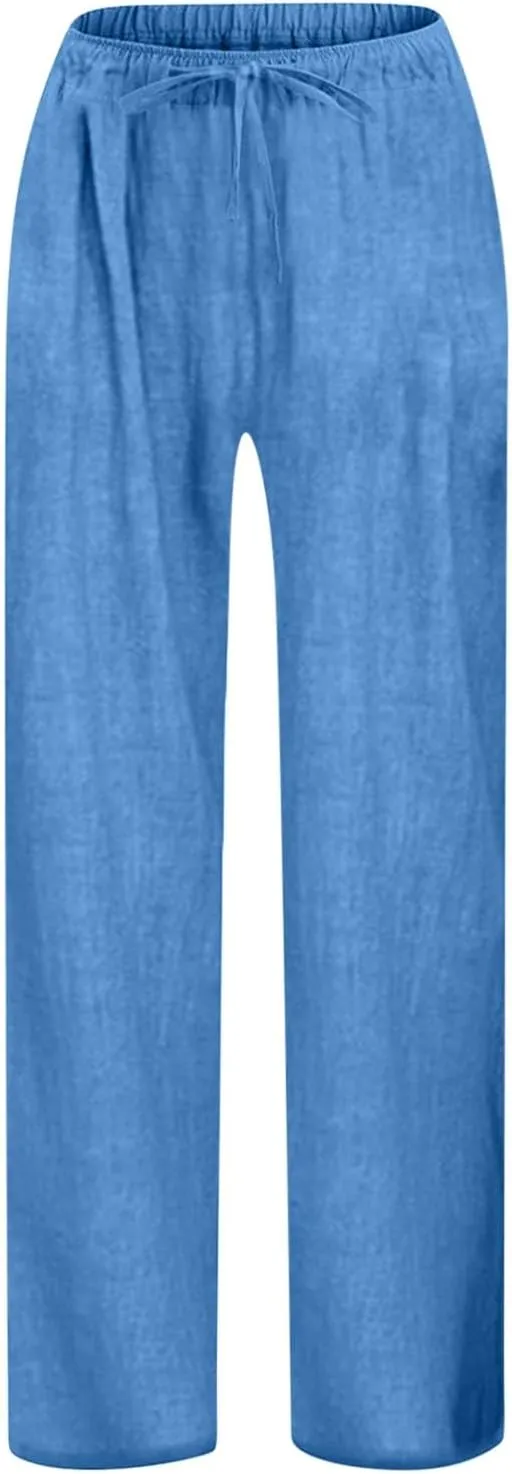 Girls Wide Leg Sweatpants Baggy Straight Loose Sweat Pants High Waist Causal Kids Athletic Pants with Pockets 4 14Y