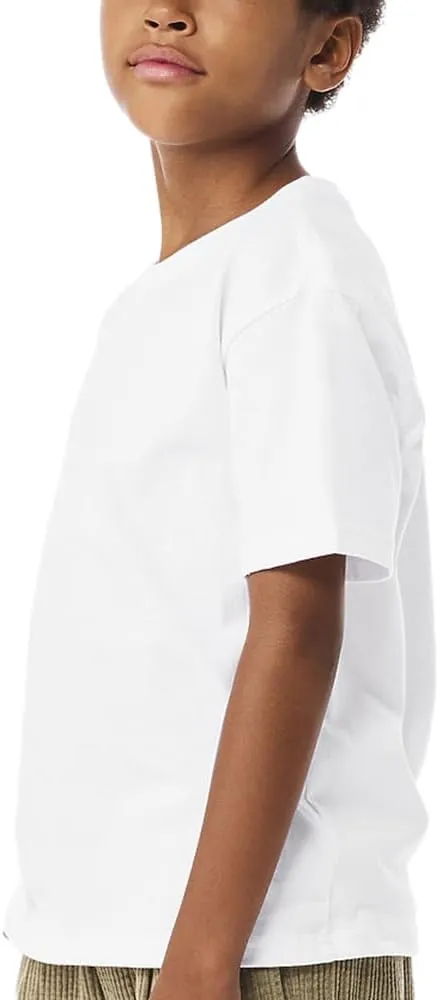 Go2 Boys' Heavyweight 6oz Cotton Short Sleeve T-Shirt, Made in USA