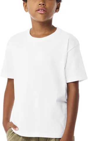 Go2 Boys' Heavyweight 6oz Cotton Short Sleeve T-Shirt, Made in USA