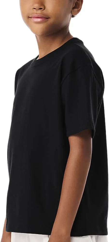 Go2 Boys' Heavyweight 6oz Cotton Short Sleeve T-Shirt, Made in USA