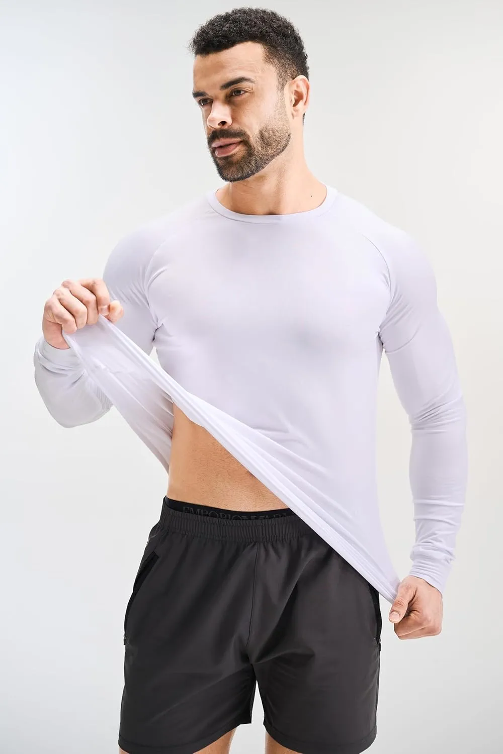 GYM REVOLUTION Men's 5 Pack Workout Gym Hipster Curved Hem Muscle Fitness Hip Hop T Shirts