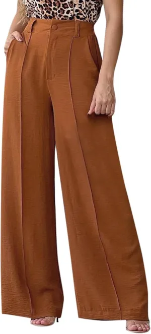 High Waisted Work Pants for Women Winter Elegantes Work Thermal with Pockets High Waisted Straight Leg