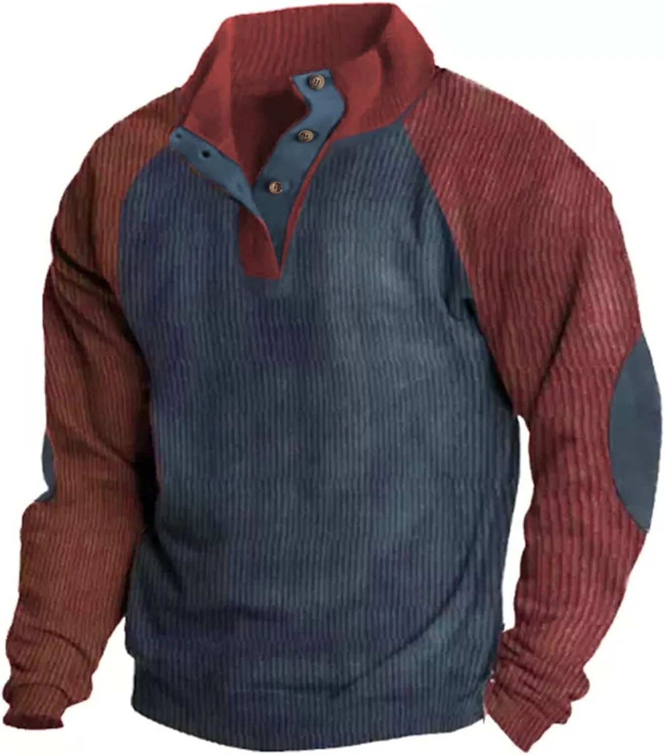 Hoodies For Men And Autumn Casual Long Sleeve Button Solid Color Long Sleeve T Shirt Top Gray Hoodie Custom Hoodie
