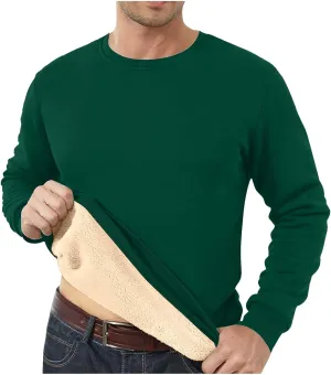 Hoodies for Men Heavyweight Fleece Lined Hoodie Thick Winter Hooded Pullover Warm Sweatshirt Thermal Windproof Jacket