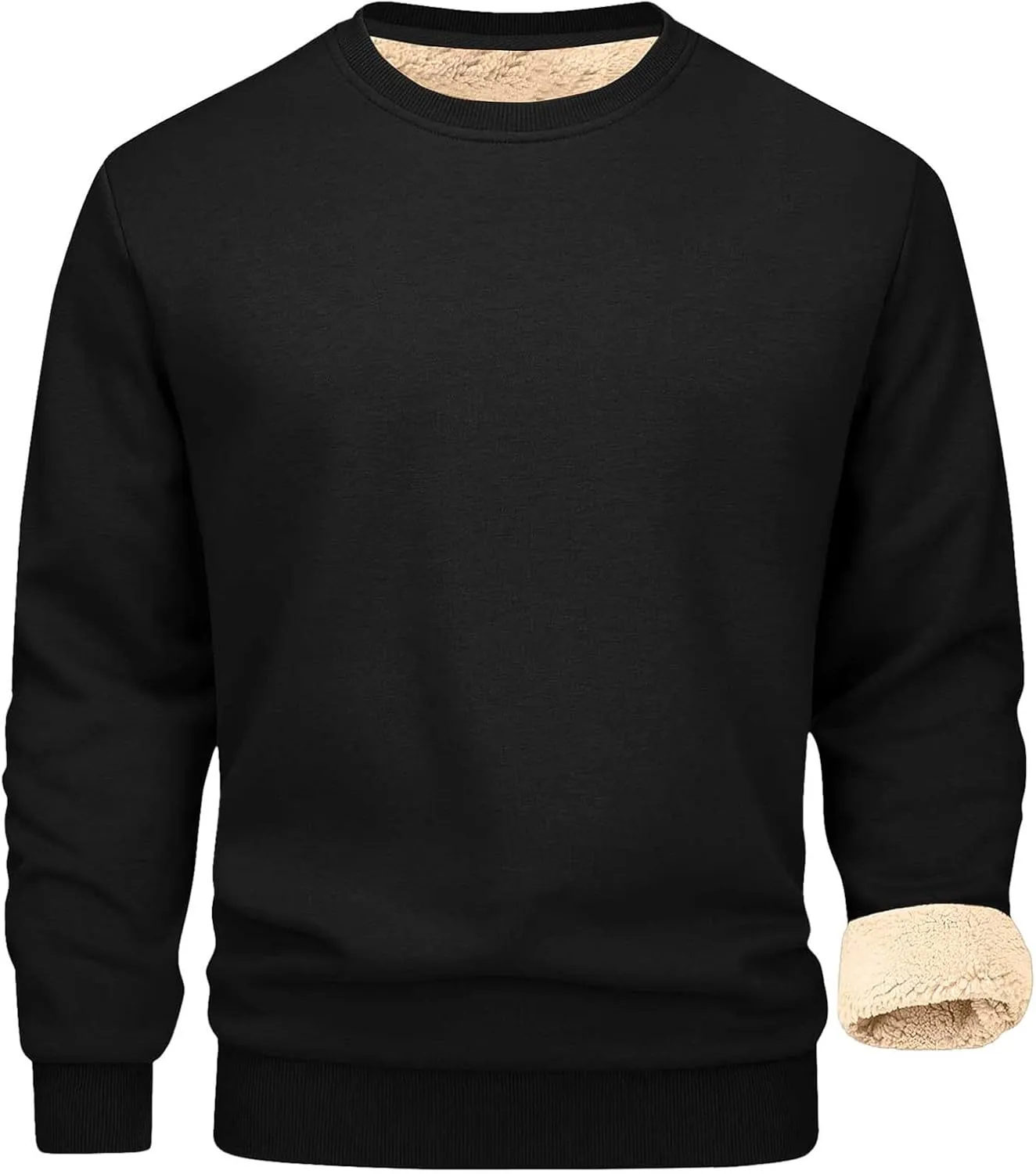 Hoodies for Men Heavyweight Fleece Lined Hoodie Thick Winter Hooded Pullover Warm Sweatshirt Thermal Windproof Jacket