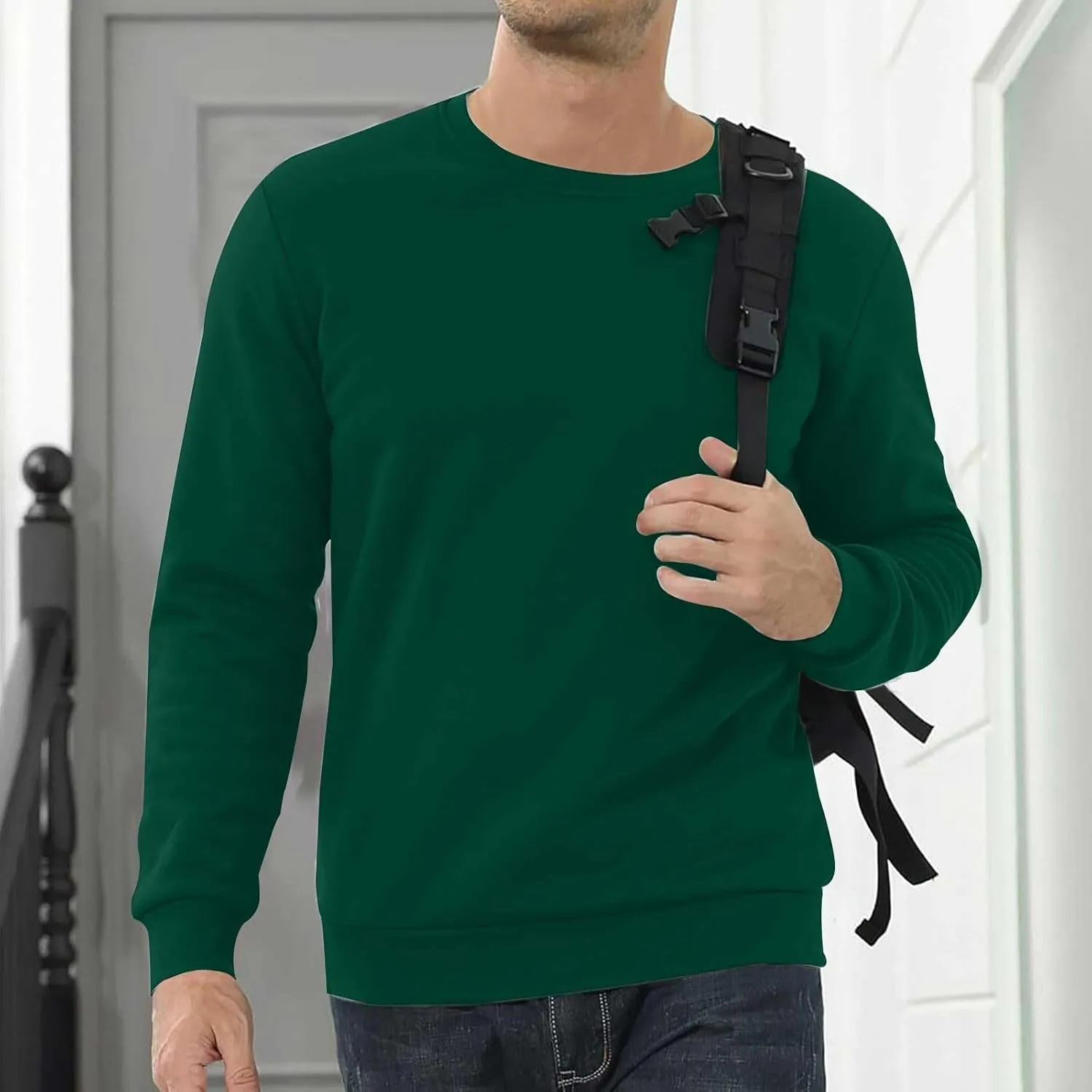 Hoodies for Men Heavyweight Fleece Lined Hoodie Thick Winter Hooded Pullover Warm Sweatshirt Thermal Windproof Jacket