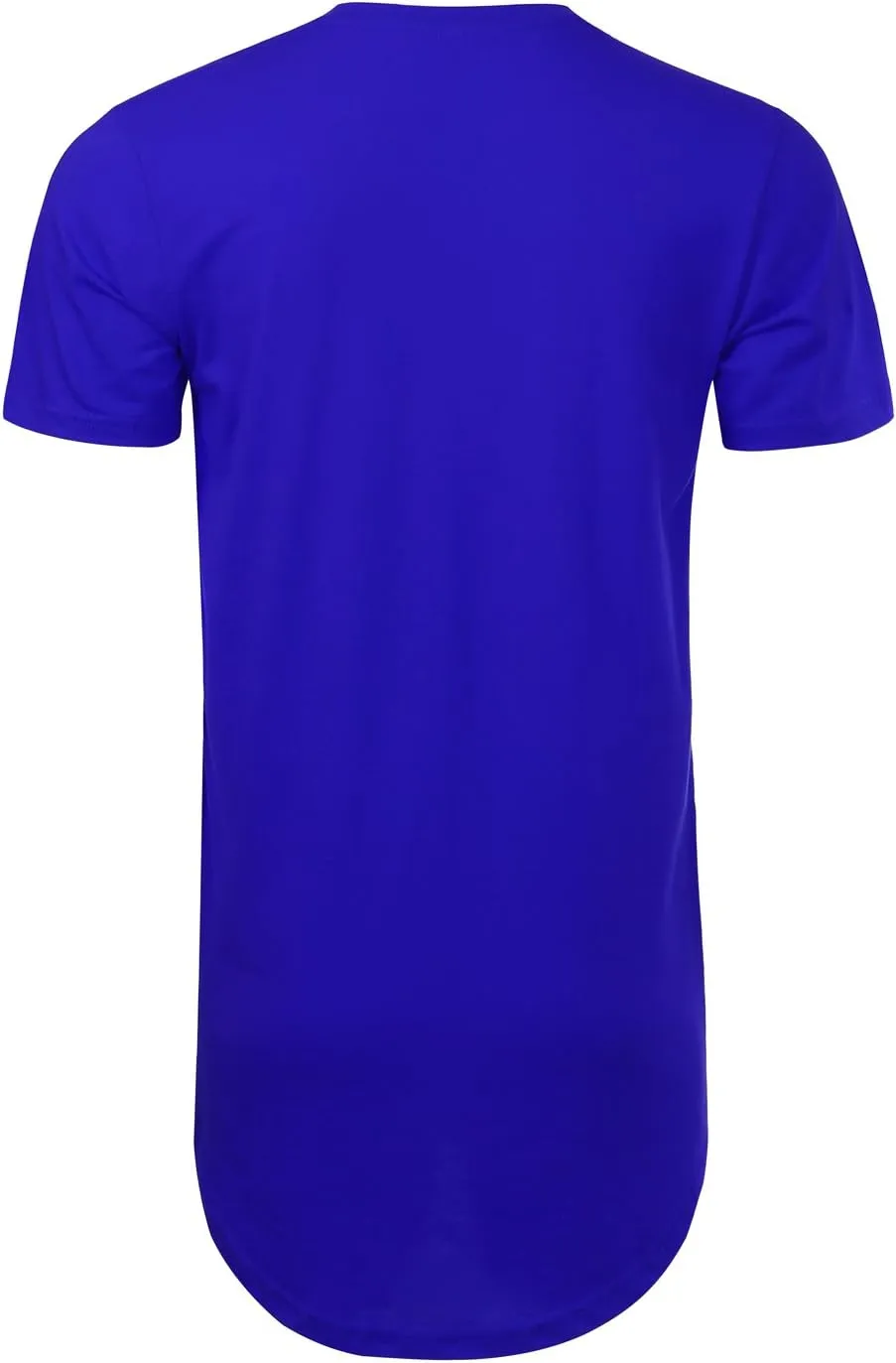 JD Apparel Men's Basic Hipster Hip Hop Elong Longline Crewneck T-Shirt