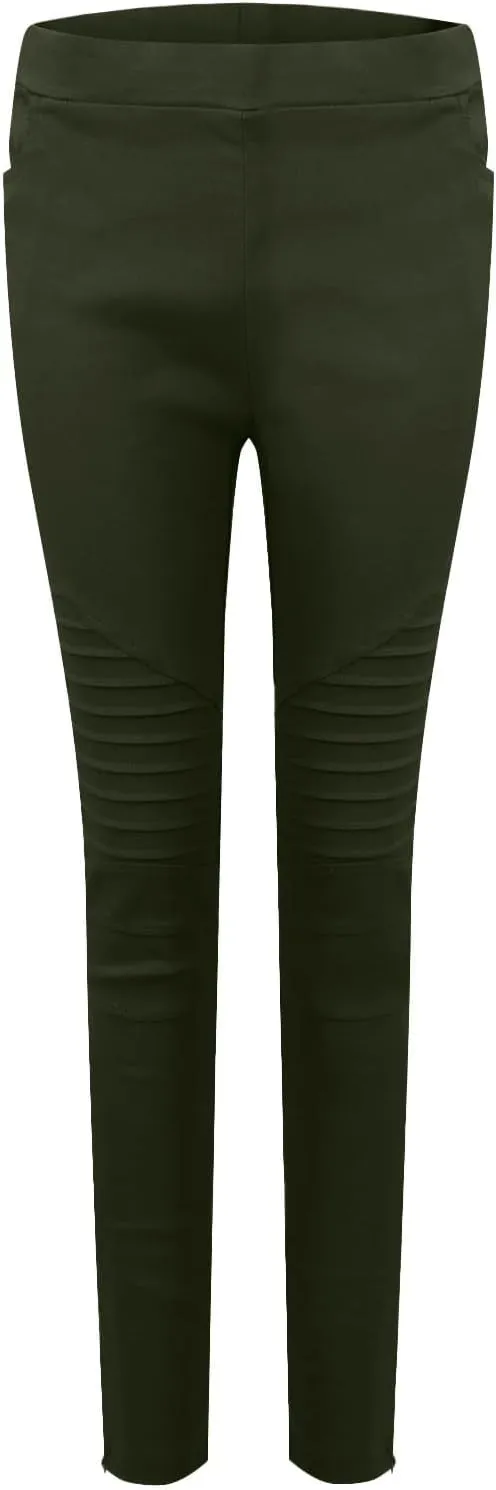 Jeggings for Women 2025 High Waisted Stretch Skinny Cropped Pencil Pants Slim Workout Pull On Ankle Stretch Pants