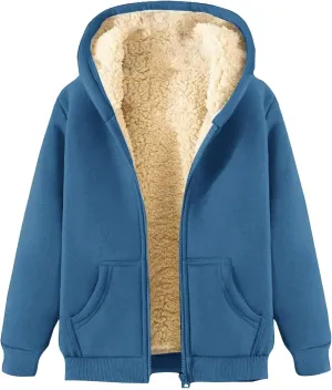 JOFOW zip up hoodie women cropped sweatshirt trendy queen hoodie womens fleece zip up jacket